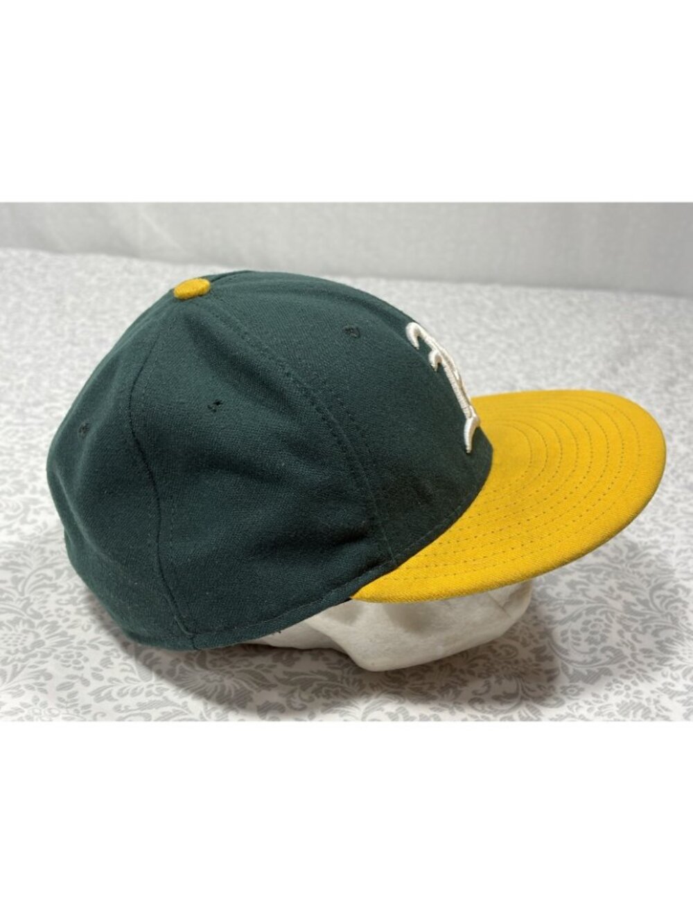Oakland A's New Era Hat Cap 59Fifty 7 1/8 On Field Made in USA 5950 Athletics - Picture 3 of 10